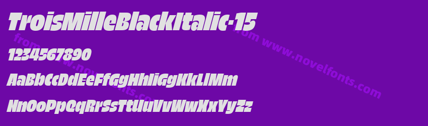 TroisMilleBlackItalic-15Preview