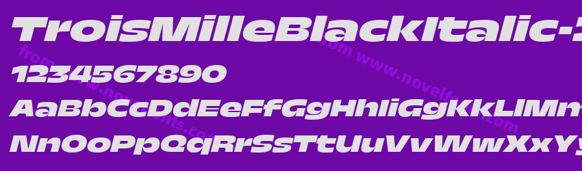 TroisMilleBlackItalic-25Preview