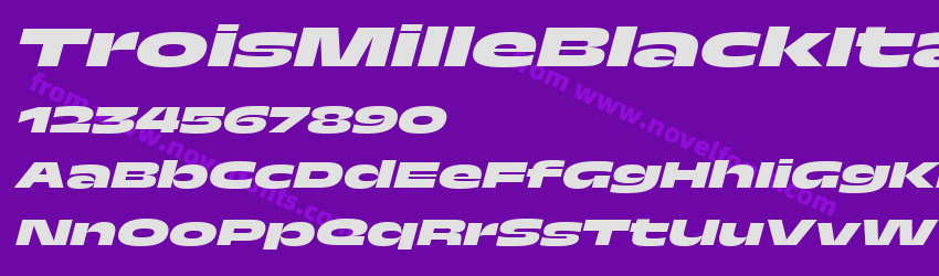 TroisMilleBlackItalic-30Preview