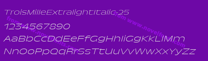 TroisMilleExtralightItalic-25Preview