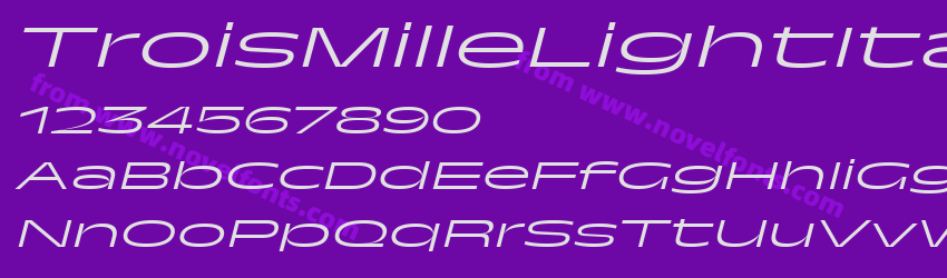 TroisMilleLightItalic-35Preview