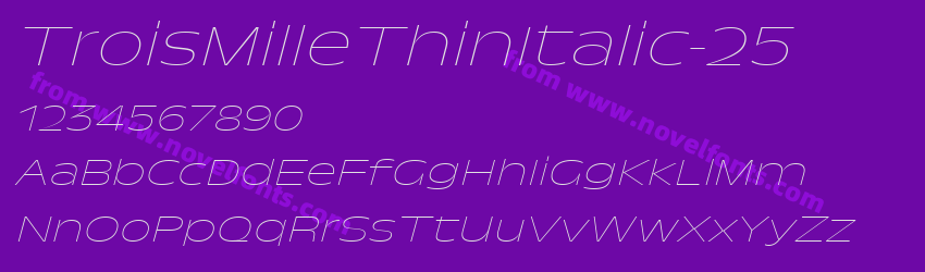 TroisMilleThinItalic-25Preview