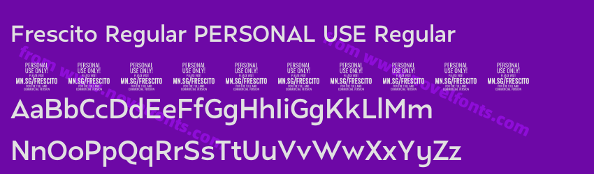 Frescito Regular PERSONAL USE RegularPreview