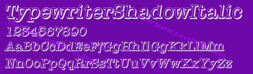 TypewriterShadowItalicPreview