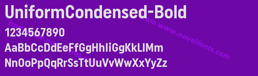 UniformCondensed-BoldPreview