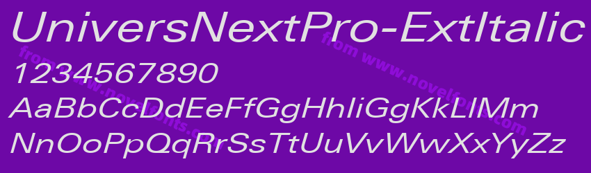 UniversNextPro-ExtItalicPreview