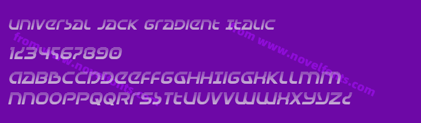 Universal Jack Gradient ItalicPreview