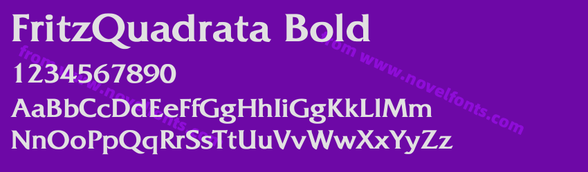 FritzQuadrata BoldPreview