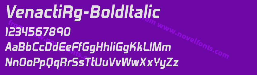 VenactiRg-BoldItalicPreview