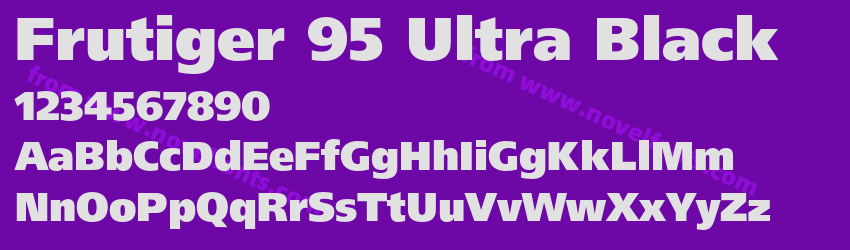 Frutiger 95 Ultra BlackPreview