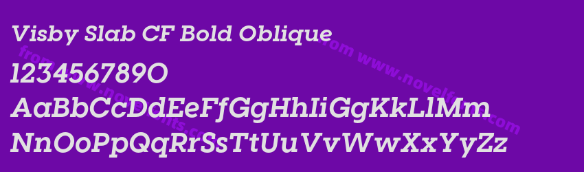 Visby Slab CF Bold ObliquePreview