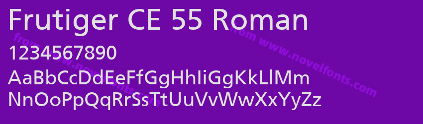 Frutiger CE 55 RomanPreview