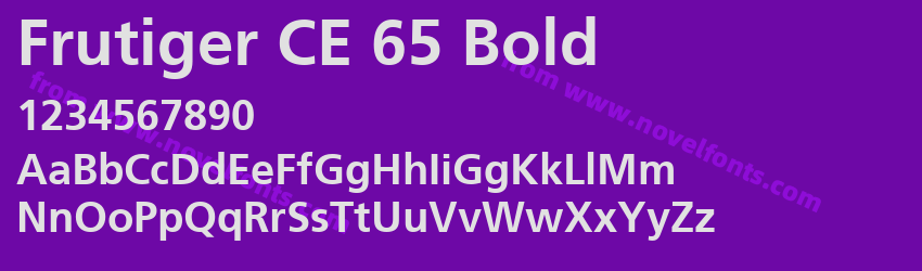 Frutiger CE 65 BoldPreview