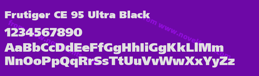 Frutiger CE 95 Ultra BlackPreview