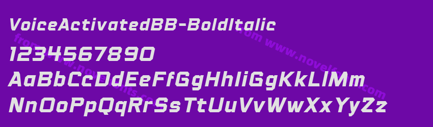 VoiceActivatedBB-BoldItalicPreview