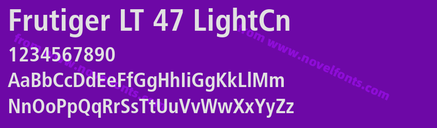 Frutiger LT 47 LightCnPreview