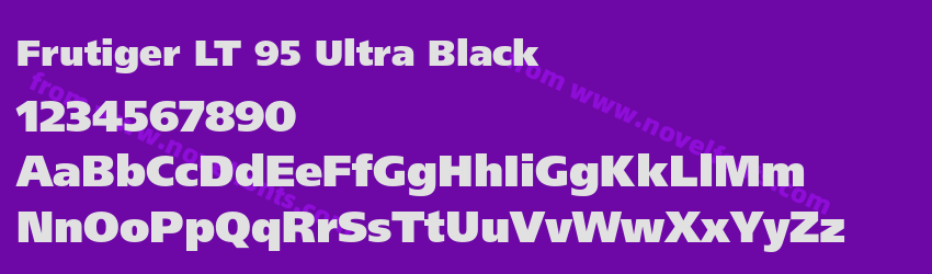 Frutiger LT 95 Ultra BlackPreview