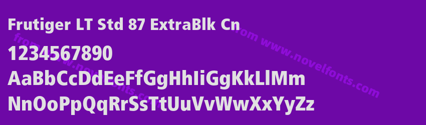 Frutiger LT Std 87 ExtraBlk CnPreview