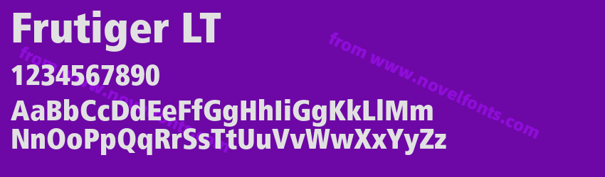 Frutiger LTPreview