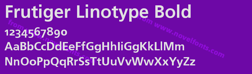 Frutiger Linotype BoldPreview