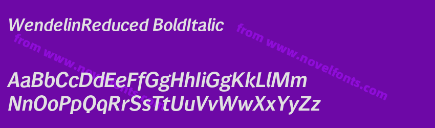 WendelinReduced-BoldItalicPreview