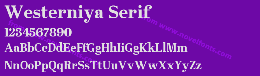 Westerniya SerifPreview