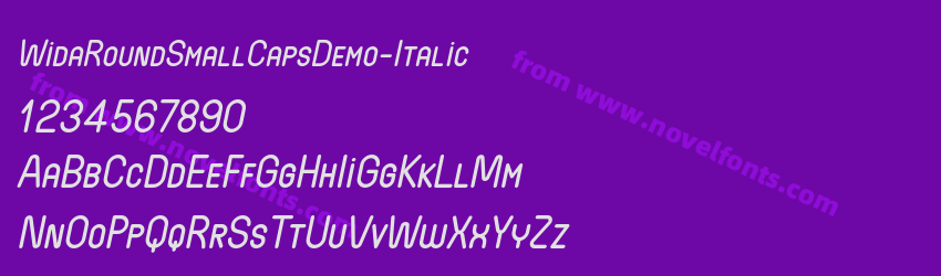 WidaRoundSmallCapsDemo-ItalicPreview