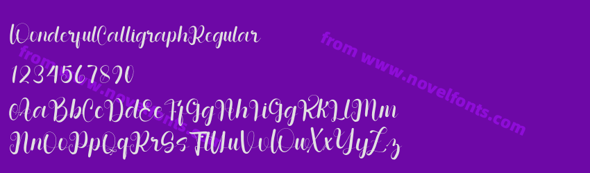 WonderfulCalligraphRegularPreview