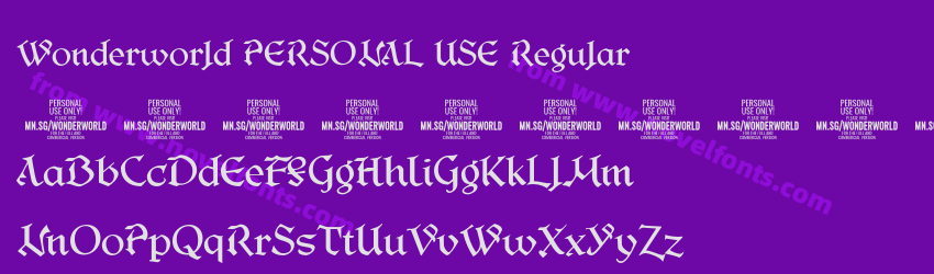 Wonderworld PERSONAL USE RegularPreview