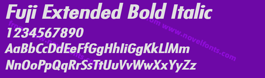 Fuji Extended Bold ItalicPreview