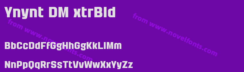 Yanyont DEMO ExtraBoldPreview