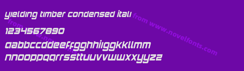 Yielding Timber Condensed ItaliPreview