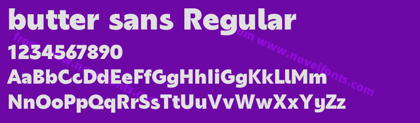 butter sans RegularPreview