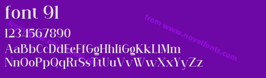 font 91Preview