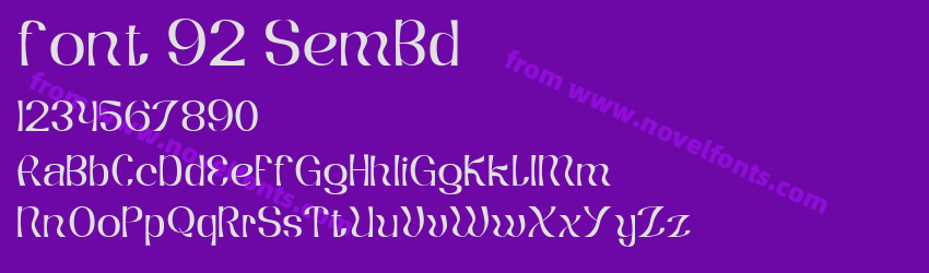 font 92 SemBdPreview