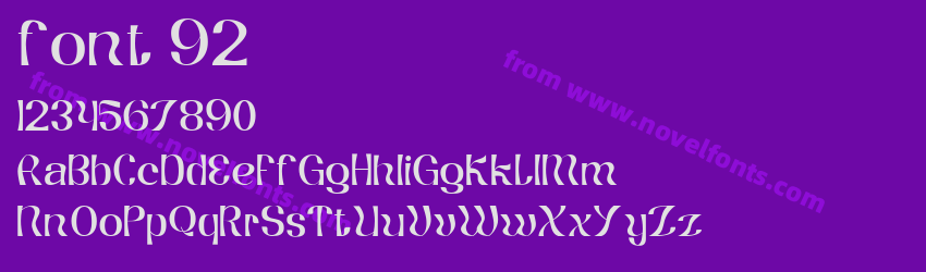 font 92Preview