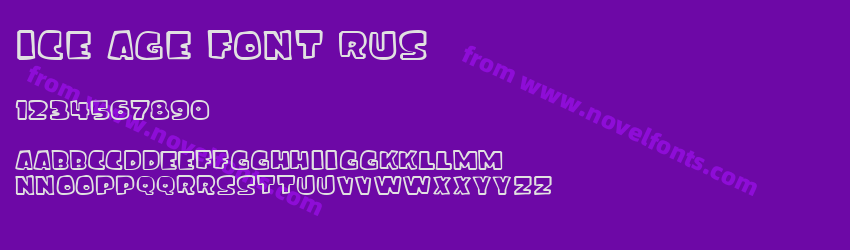 ice age font rusPreview