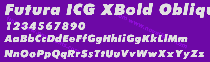 Futura ICG XBold ObliquePreview