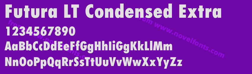 Futura LT Condensed ExtraPreview