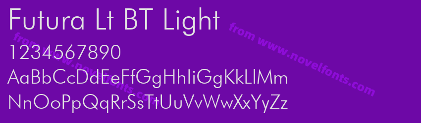 Futura Lt BT LightPreview