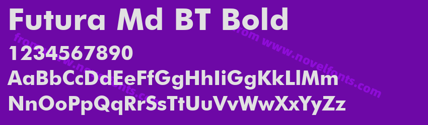 Futura Md BT BoldPreview