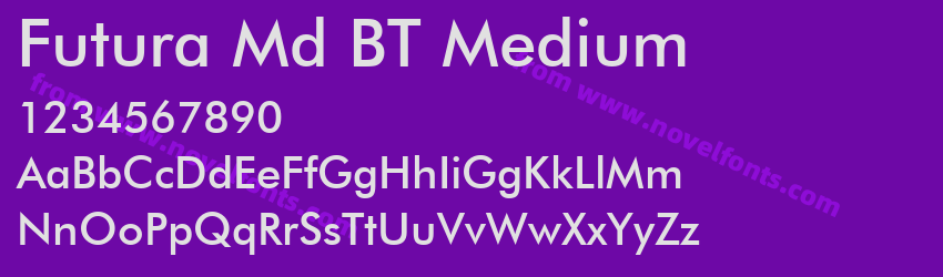 Futura Md BT MediumPreview