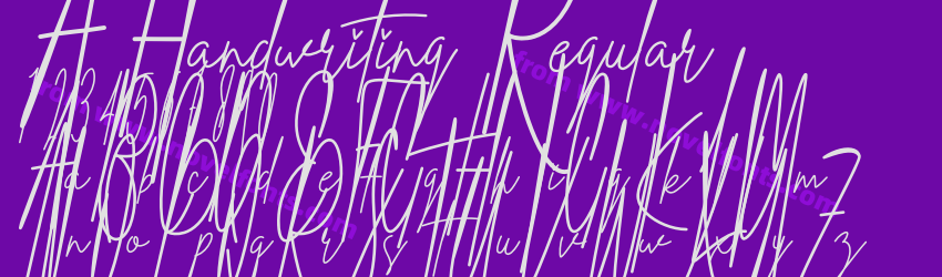 A Handwriting RegularPreview