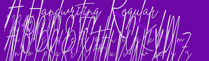 A Handwriting RegularPreview