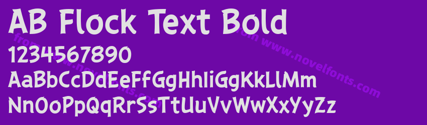 AB Flock Text BoldPreview