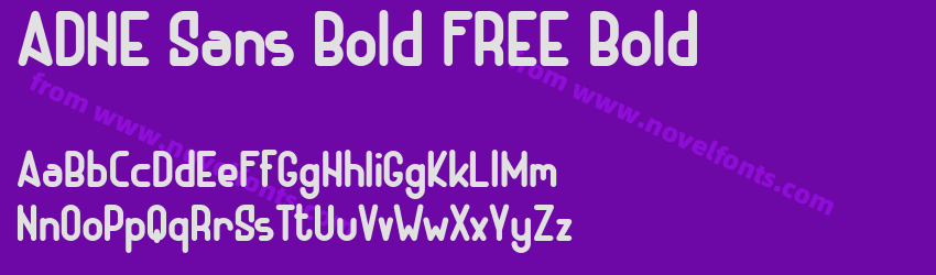 ADHE Sans Bold FREE BoldPreview