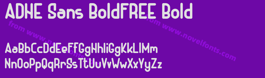 ADHE Sans BoldFREE BoldPreview