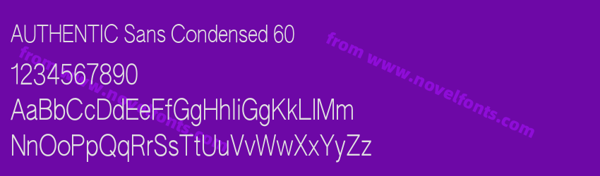 AUTHENTIC Sans Condensed 60Preview