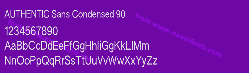 AUTHENTIC Sans Condensed 90Preview