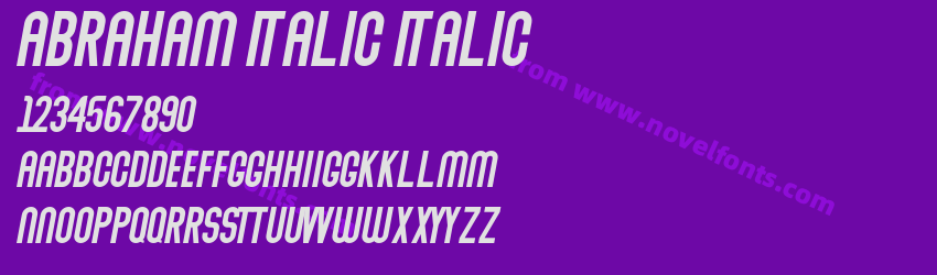 Abraham Italic ItalicPreview